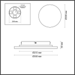 6625/15WL ODL Светильник LED 15Вт 3000К 220В IP20 HIGHTECH