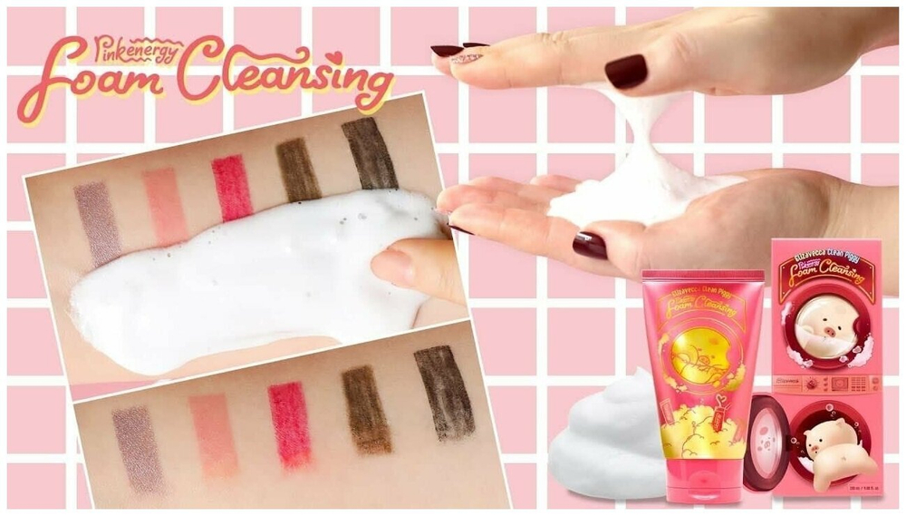 Ягодная пенка для умывания Elizavecca Clean Piggy Pinkenergy Foam Cleansing 120 мл.