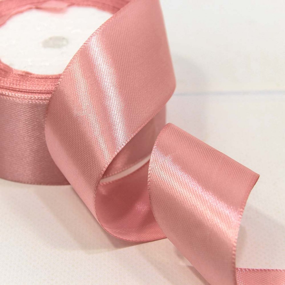 Лента Атласная 3,8см х 28м Сатин (Розовый)