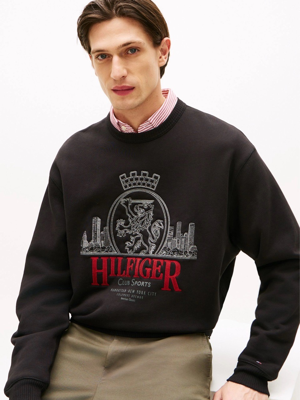 Свитшот Tommy Hilfiger Embroidered Crest Logo Black