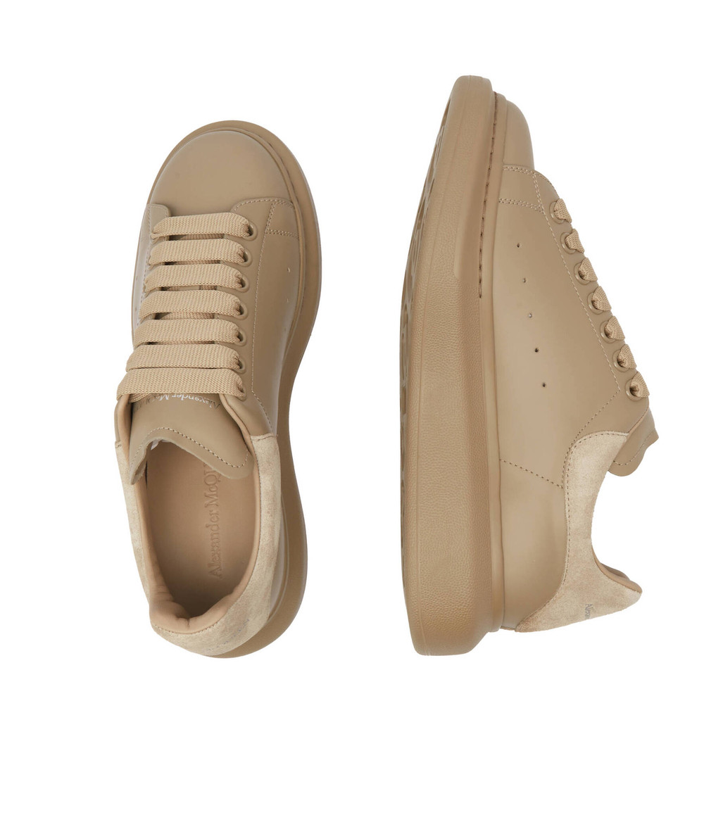Кожаные кроссовки Alexander McQueen - бежевый(727388 WIEEY)