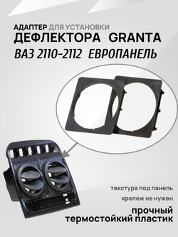 Адаптер дефлектора Lada Granta для ВАЗ 2110-2112 Cтарая панель. Центральное сопло воздуховода. 2 шт.