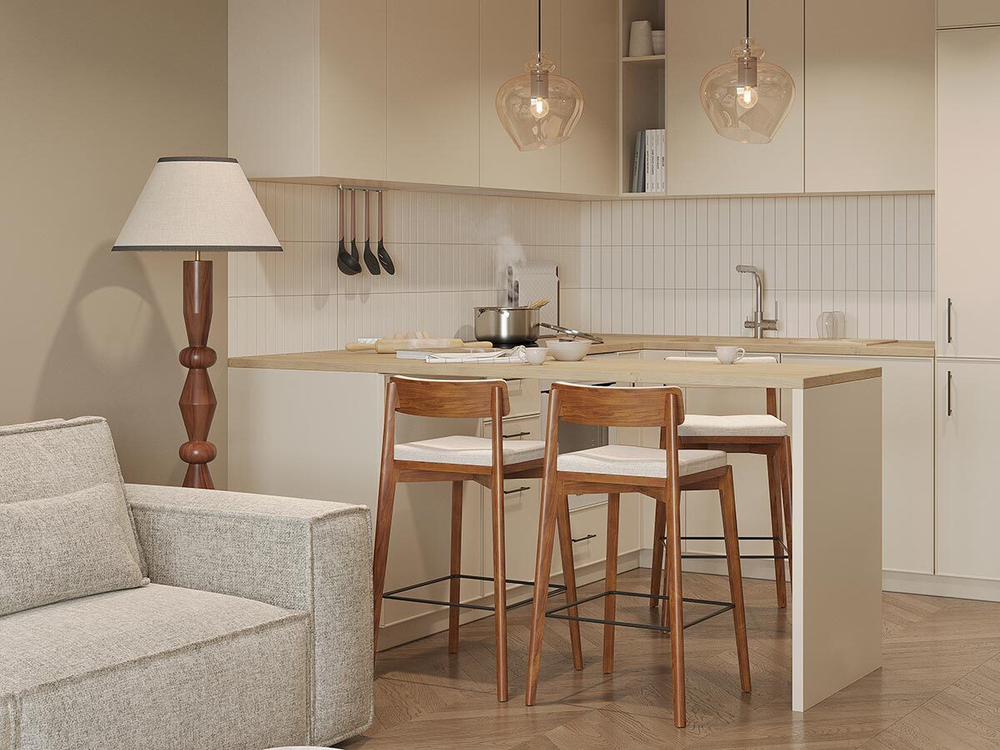 Торшер torhill, 153 см, бежевый