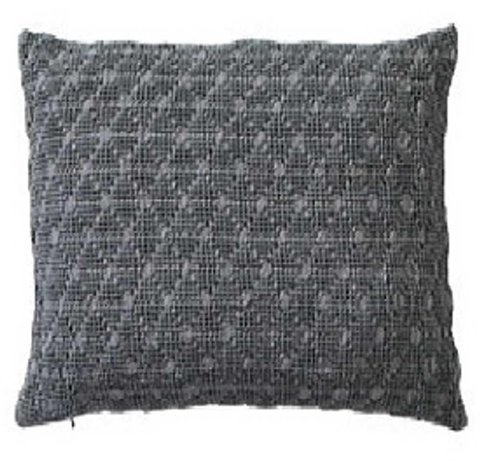 Подушка декоративная 45х45 Blanc Des Vosges Everest Ardoise