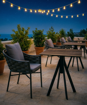 Кресло плетеное с подушками Torino темно-серый