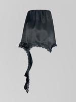 Юбка Talantova короткая атласная с отделкой кружевом и рюшами