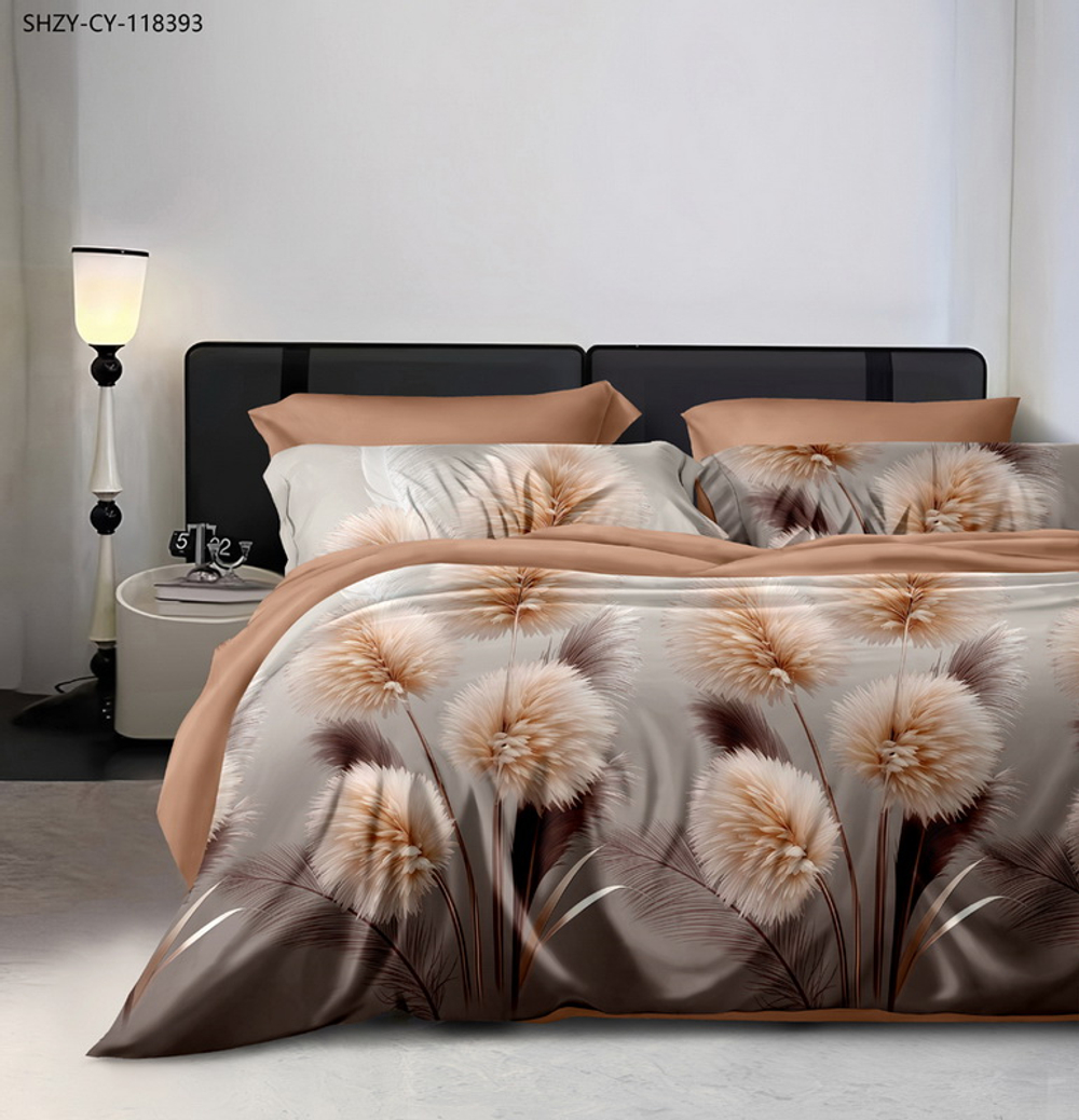 КПБ 2 сп с простыней на рез. 160х200 ПОПЛИН "П33"