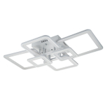 Потолочный светодиодный светильник 154Вт, 10360Лм, 3000-6500К, Ra>80, плавная регулировка мощности, изменение цветовой температуры, ночник, пульт, металл/акрил, белый