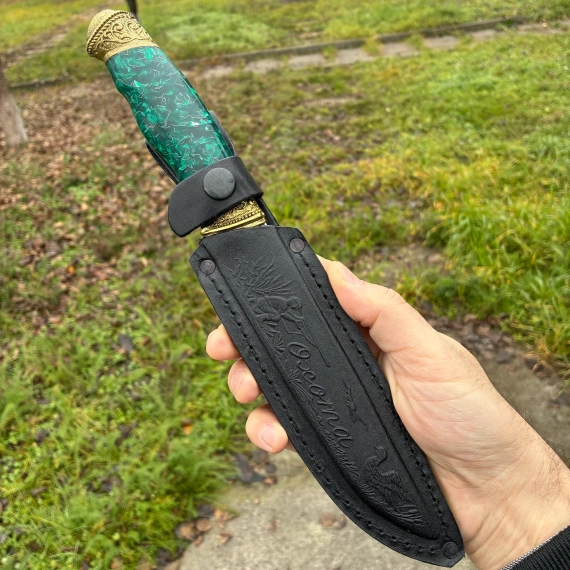 Нож туристический ковка х12мф кизлярский