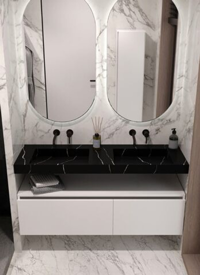 Раковина-столешница 140x46 см Armadi Art FLAT NERO MARQUINA 859-140-NM