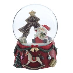 GAEM Фигурка декоративная "Дед Мороз" в стекл шаре, D 6.5 см, L6,5 W6,5 H8,5 см, 2в.
