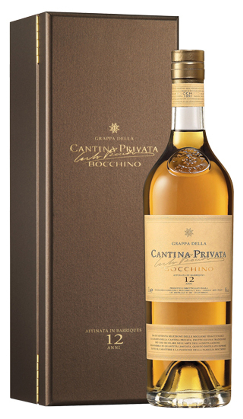 Граппа Cantina Privata Bocchino 12 anni, 0,7 л, в п/уп