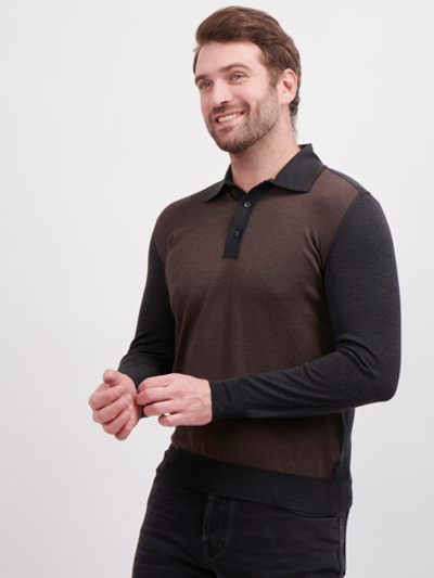 Поло с длинным рукавом на пуговицах Atelier Portofino