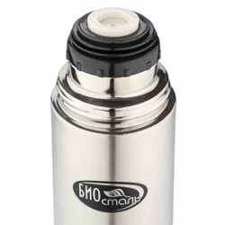 Термос Biostal (0,35 литра), 2 пробки, стальной