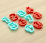 Набор форм для печенья 5х4 "Цифры", 10 шт пластик