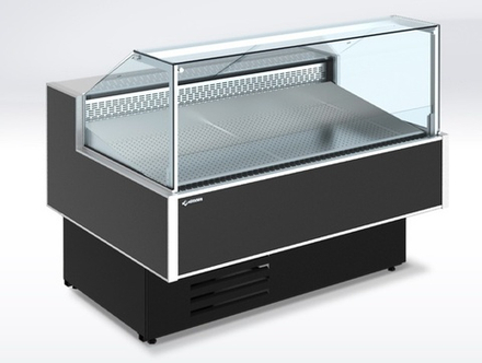 Холодильная витрина Cryspi Gamma Quadro SN FISH 1800 LED (с боковинами)