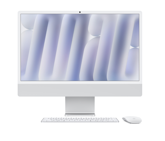Apple iMac 24" Retina 4,5K, M4 2024 (8C CPU, 8C GPU), 16 Гб, SSD 512 Гб, серебристый
