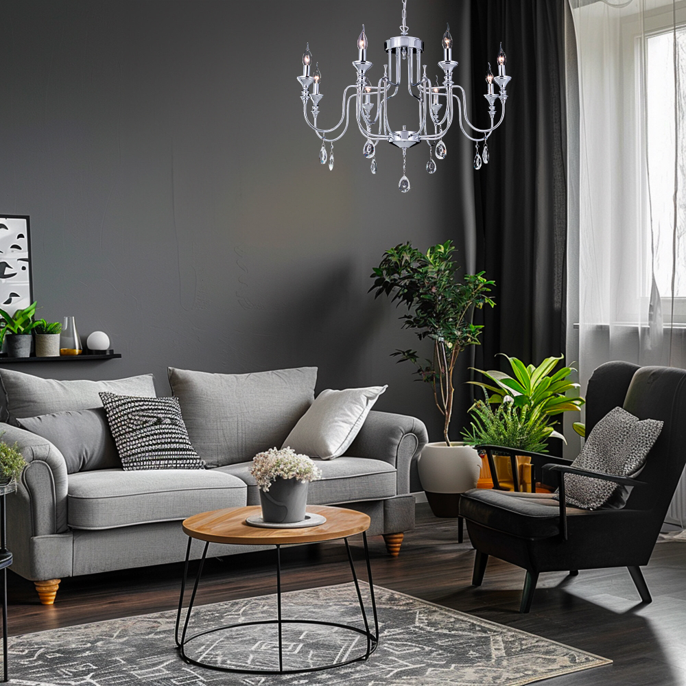 Citilux Рига CL437181 Люстра подвесная Хром