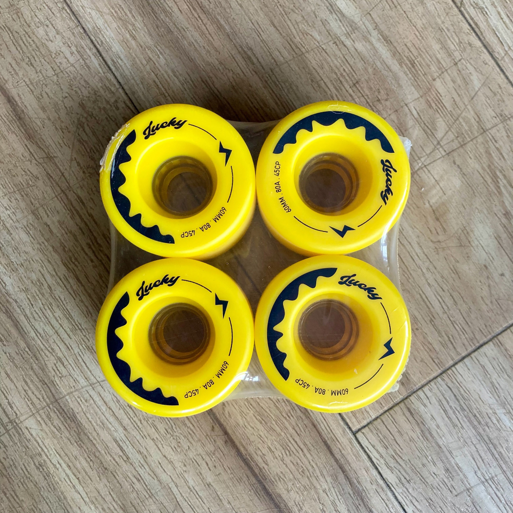 Колеса Lucky Wheels 60mm 80A 45CP Yellow