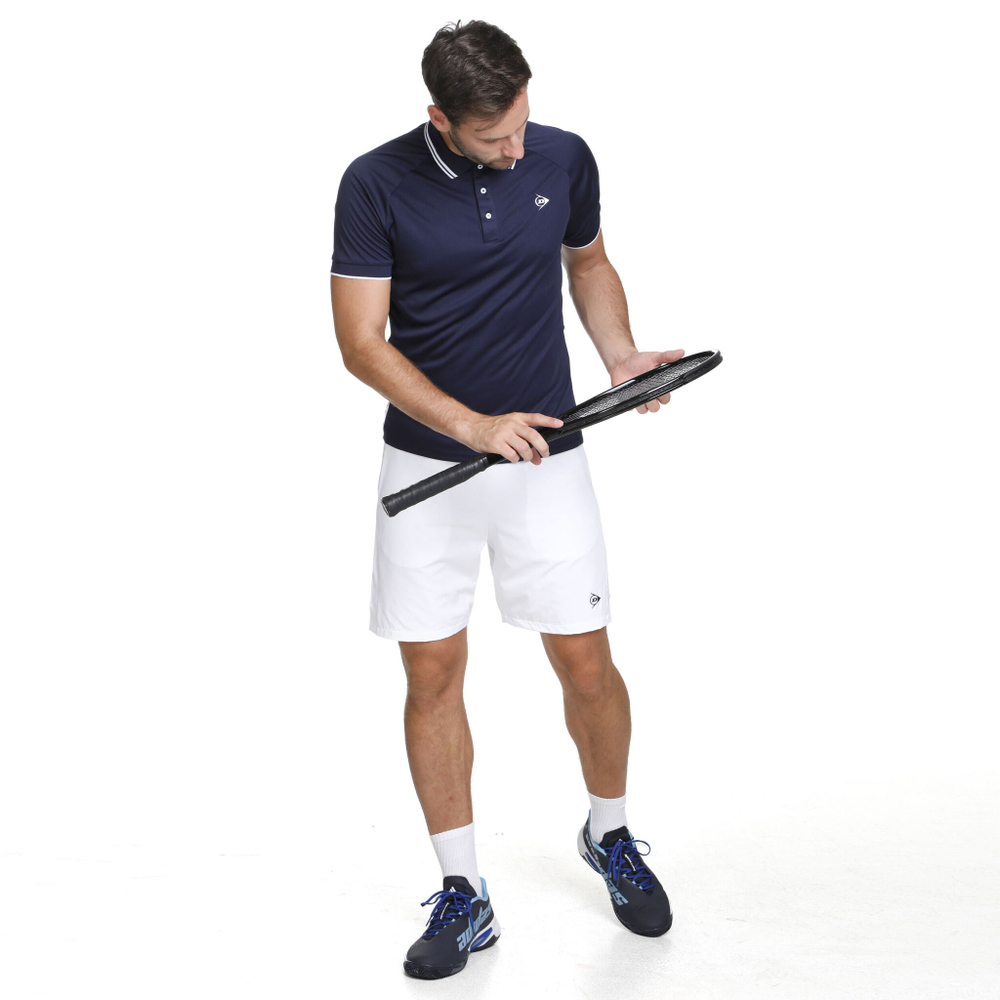Мужское теннисное поло Dunlop Polo Men - Dark Blue, White