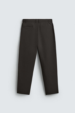 ZARA БРЮКИ REGULAR FIT КОМФОРТНОЙ ПОСАДКИ, КОРИЧНЕВЫЙ