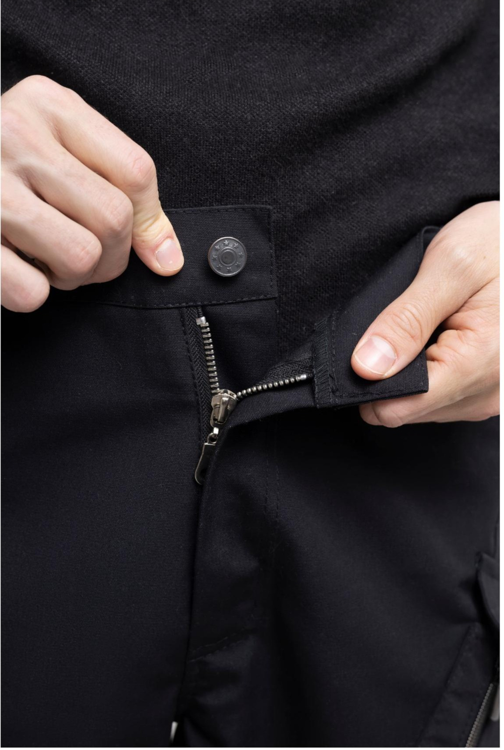 Брюки летние карго цв.черный