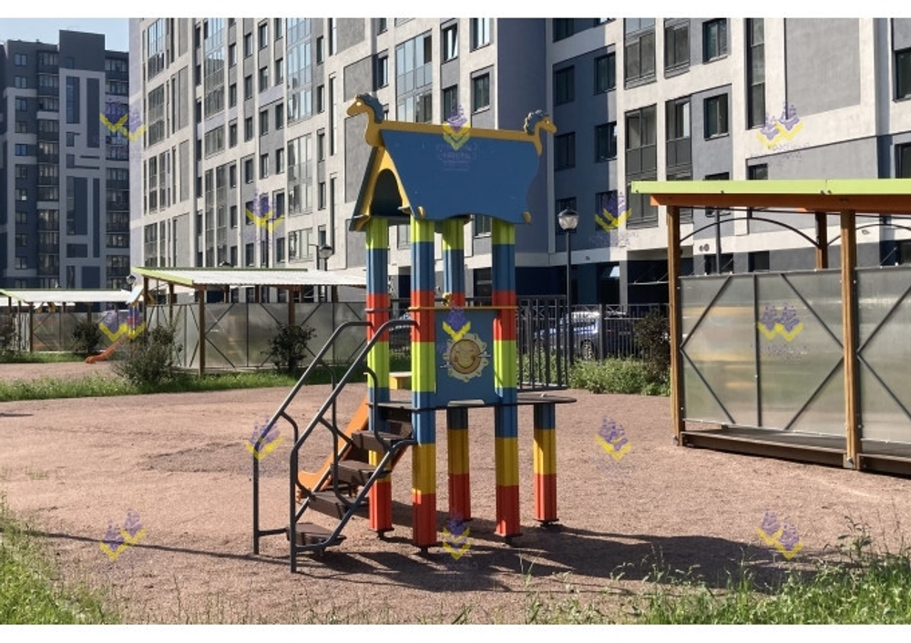 Игровой комплекс «Русская сказка-16 из кубиков»