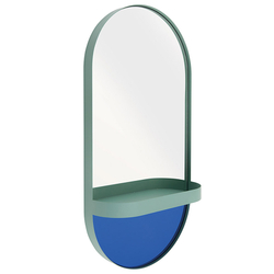 Зеркало oval, 30,5х60х10,5 см, мятное