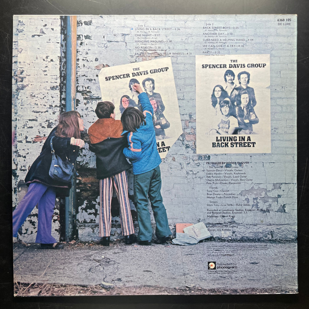 The Spencer Davis Group ‎– Living In A Back Street (Англия 1974г.)