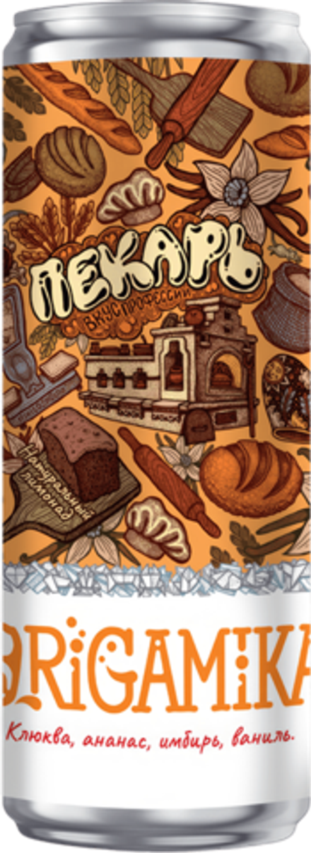 Газированный напиток Оригамика Пекарь / Origamika Pekar 0.33 - банка