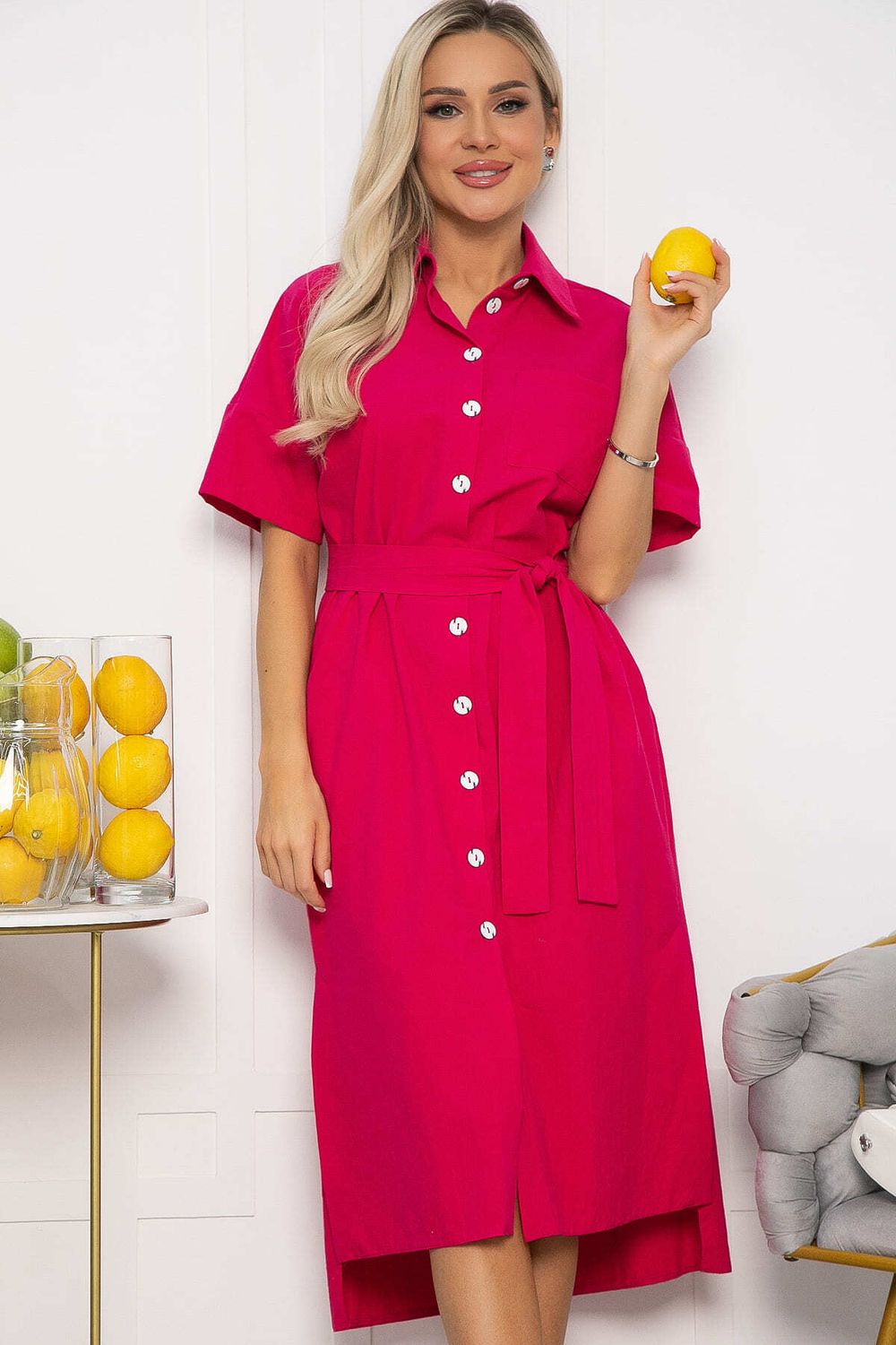 Платье Фруктовый коктейль (фуксия) П13589-18М LT Collection