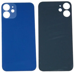 Задняя крышка для Apple iPhone 12 mini Синий (стекло, широкий вырез под камеру)