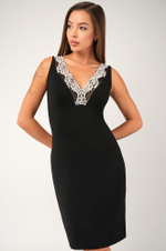 Женская сорочка из вискозы с кружевом Happyfox