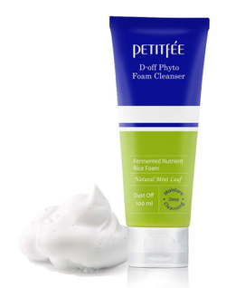 Petitfee D-off Phyto Foam Cleanser очищающая фито-пенка для умывания с мятой