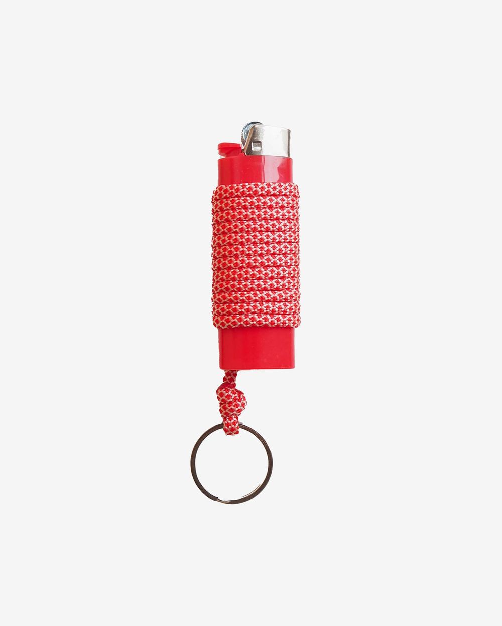 Зажигалка Ack Items красная (красно-белый snake шнурок)