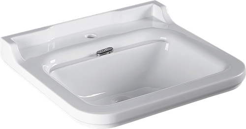 Раковина Kerasan Waldorf 60 4140K1bi*1 белая, заглушка хром