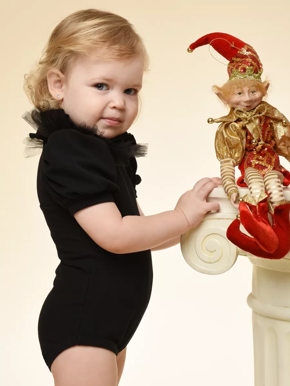 Боди с декоративным воротничком