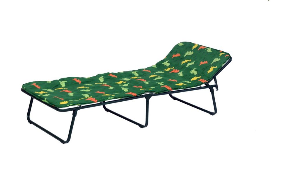 Кровать раскладная Юниор мягкая арт.С89м/141 (цвет ткани разноцветный рис.динозавры (4 шт. в уп.)