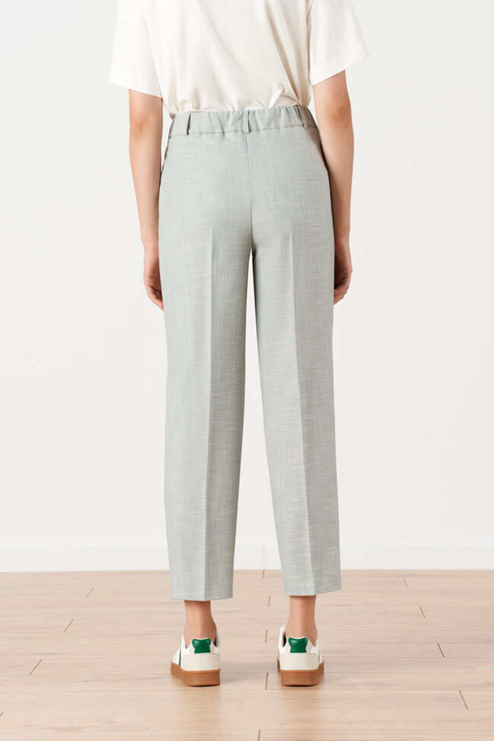 31151 Брюки женские (серо-зеленый)