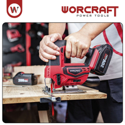 WORCRAFT Электролобзик аккумуляторный 20V, 600Вт, 2500 ход/мин. Лобзик по дереву и металлу.