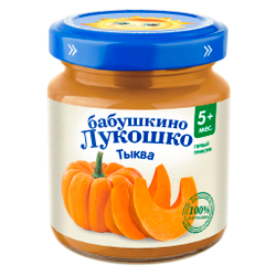 Пюре Бабушкино Лукошко Тыква с 5 месяцев 100г