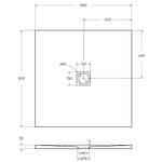 Душевой поддон из искусственного камня BelBagno Uno 90x90 TRAY-MR-UNO-A-90-35-NERO Черный