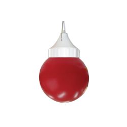 Светильник ЭРА НСП 01-60-003 подвесной Гранат полиэтилен IP44 E27 max 60Вт шар красный