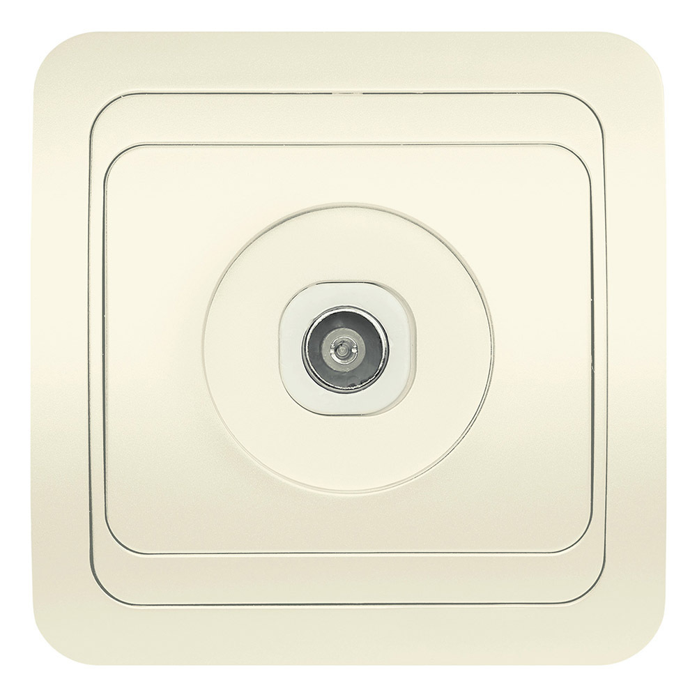 SMARTBUY Марс Розетка 1СП телевизионная RJ-45  белая 750 Ом 5-862 МГ SBE-02w-S1-TV