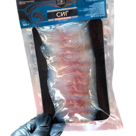 Сиг холодного копчения нарезка филе, 150 грамм