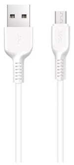 Кабель 1m USB/Micro 2.4A X13 Hoco white