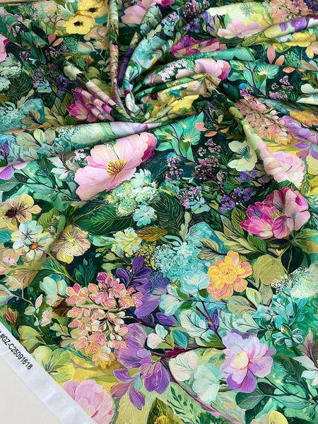 ЦВЕТОЧНЫЙ ПРИНТ, ПИОНЫ, ГОРТЕНЗИЯ - 100% хлопок 5