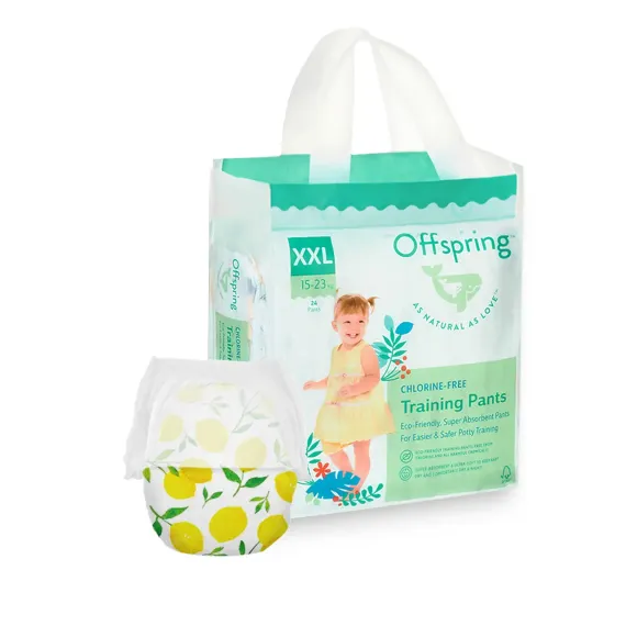 Трусики-подгузники Offspring XXL 15-23 кг, 24 шт, лимоны