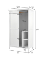 IKEA Шкаф стеклянный HEMNES стекло/стекло, 198х90х37, белый/св-коричневый, из массива дерева, КЫМОР (ХЕМНЭС ИКЕА), массив сосны