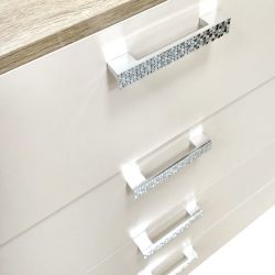 Комод 1200 "Салоу" (Дуб санома светлый/Перламутр), МФ 1+1